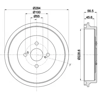 Tambour de frein MINTEX MBD380