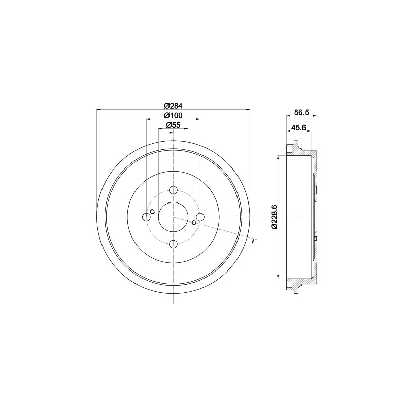 Tambour de frein MINTEX MBD380
