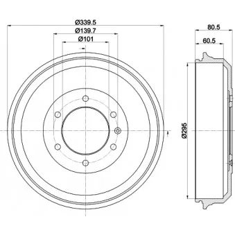 Tambour de frein MINTEX MBD387