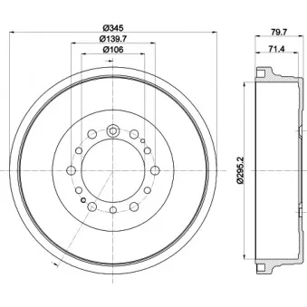 Tambour de frein MINTEX MBD388