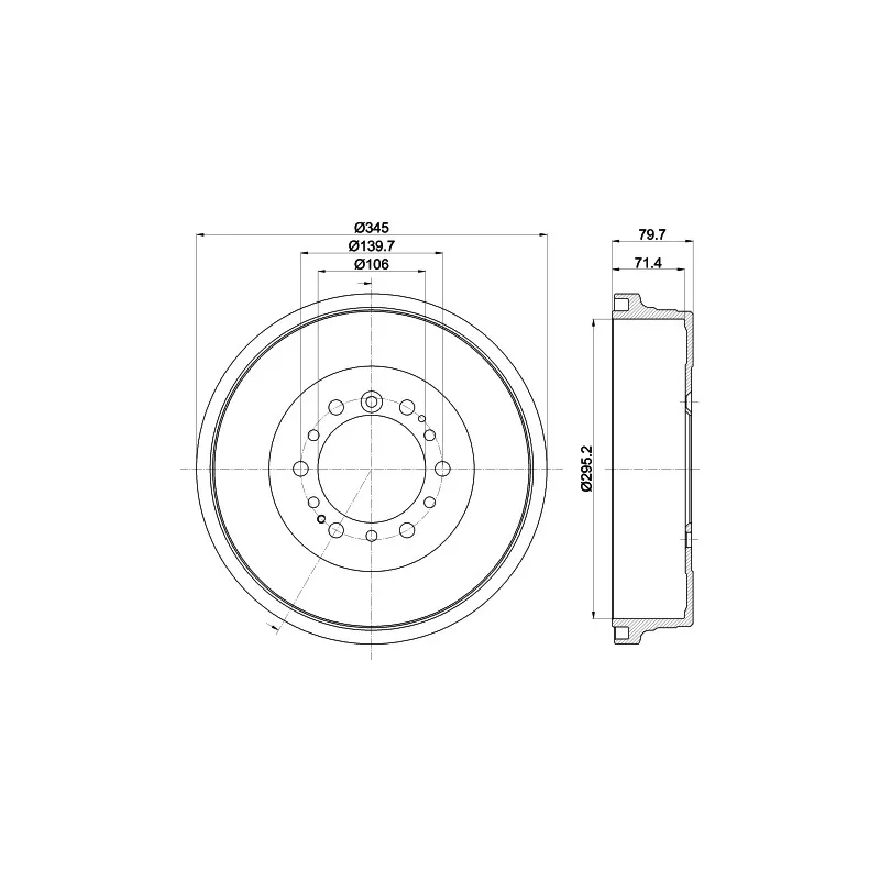 Tambour de frein MINTEX MBD388