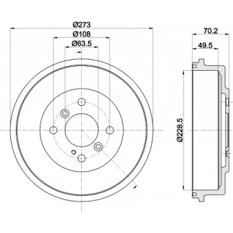 Tambour de frein MINTEX MBD391