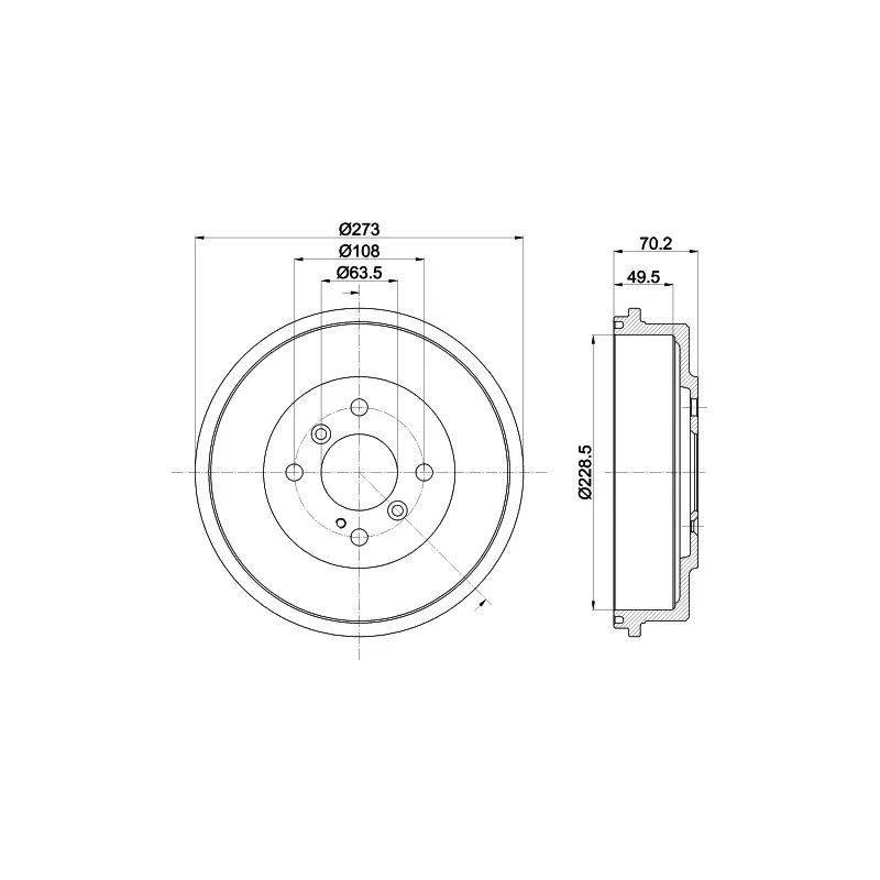 Tambour de frein MINTEX MBD391