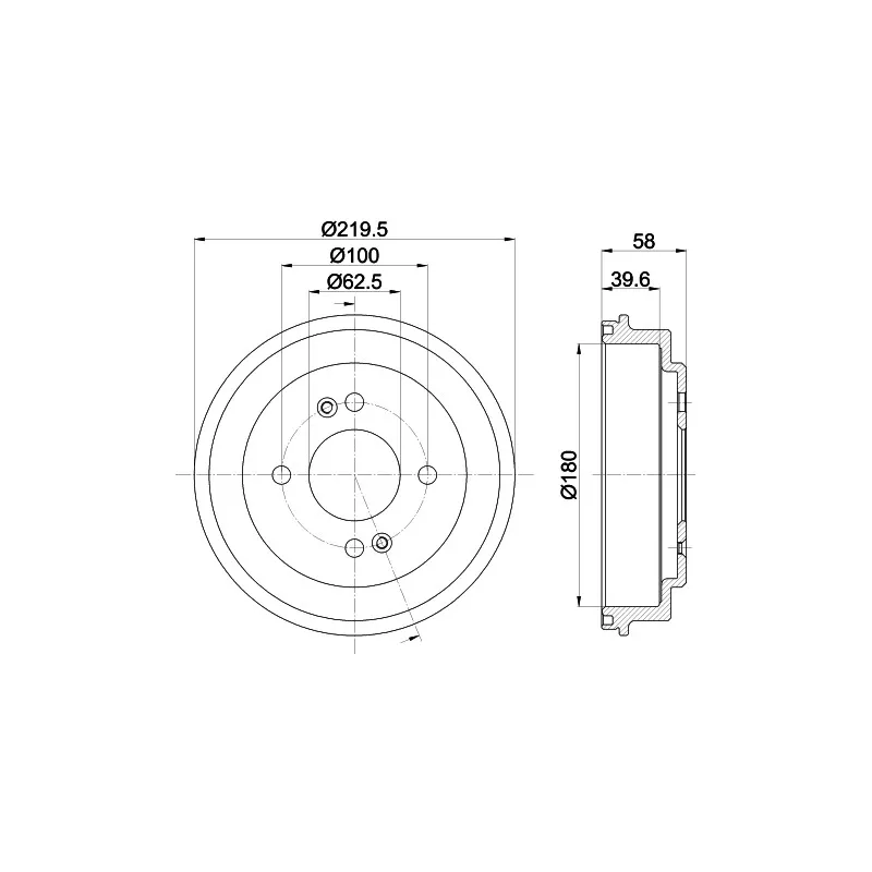 Tambour de frein MINTEX MBD394