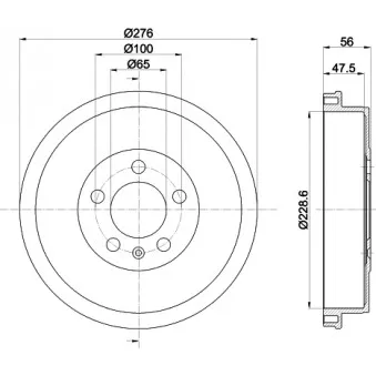 Tambour de frein MINTEX MBD399