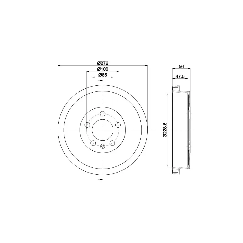 Tambour de frein MINTEX MBD399