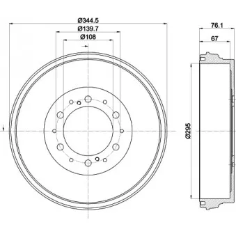 Tambour de frein MINTEX MBD403