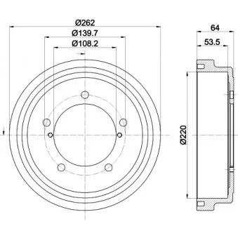 Tambour de frein MINTEX MBD407