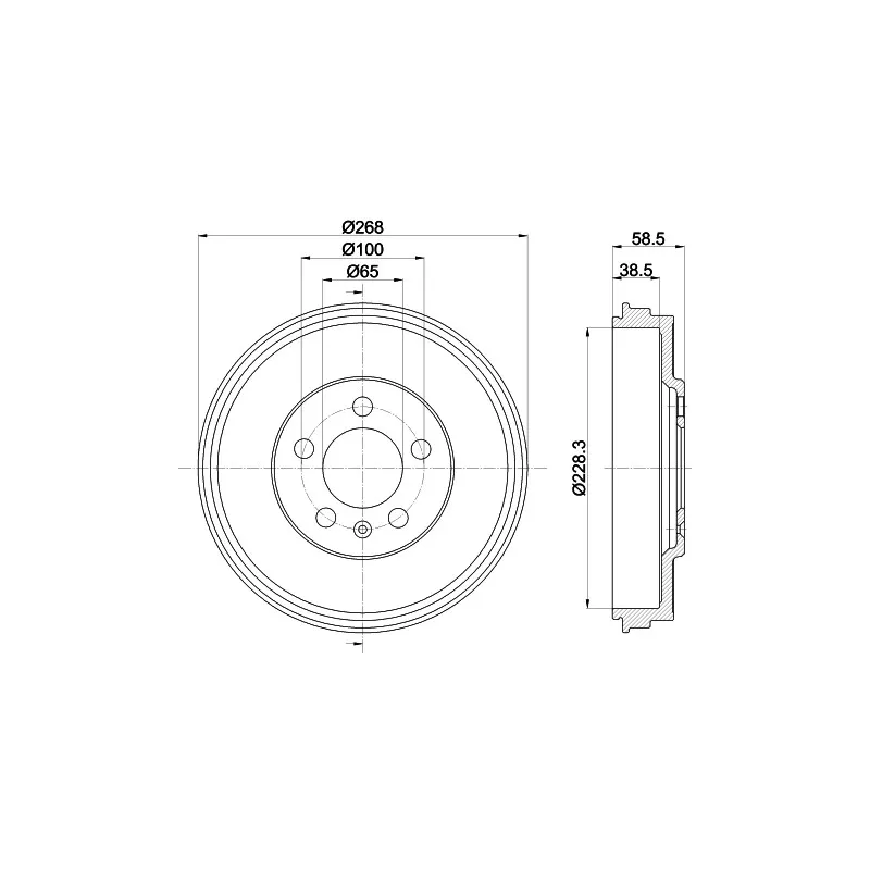 Tambour de frein MINTEX MBD408