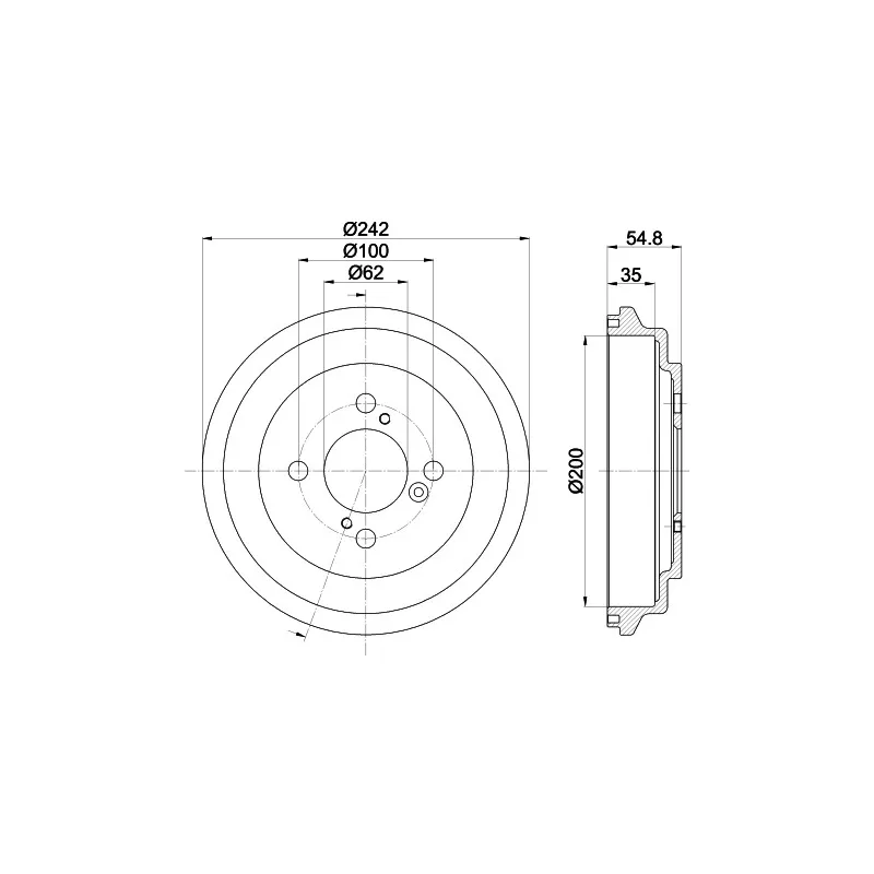 Tambour de frein MINTEX MBD420