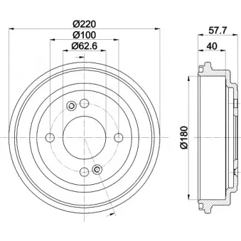 Tambour de frein MINTEX MBD421