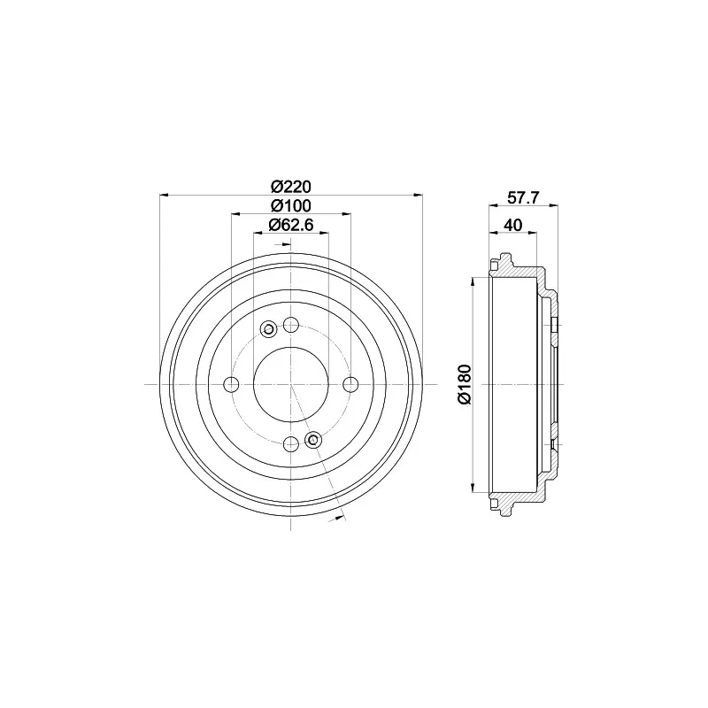 Tambour de frein MINTEX MBD421
