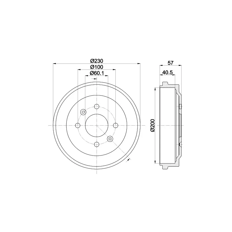 Tambour de frein MINTEX MBD422