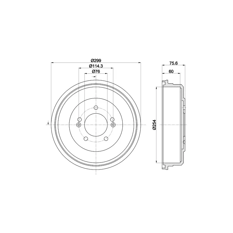 Tambour de frein MINTEX MBD423