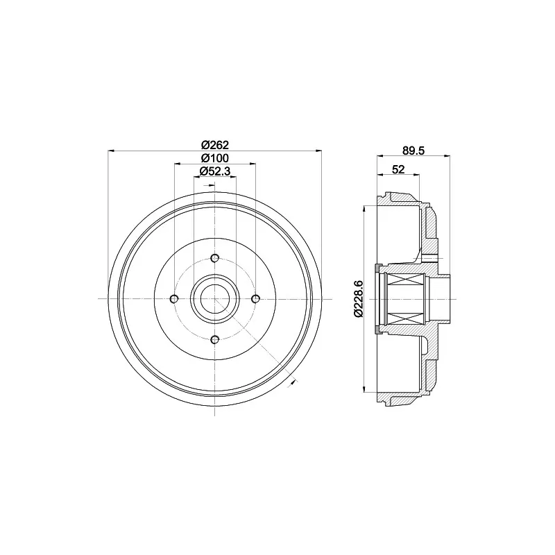 Tambour de frein MINTEX MBD425