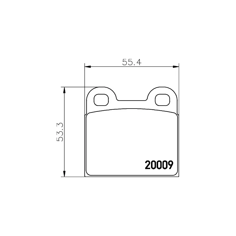 Jeu de 4 plaquettes de frein arrière MINTEX MDB1012
