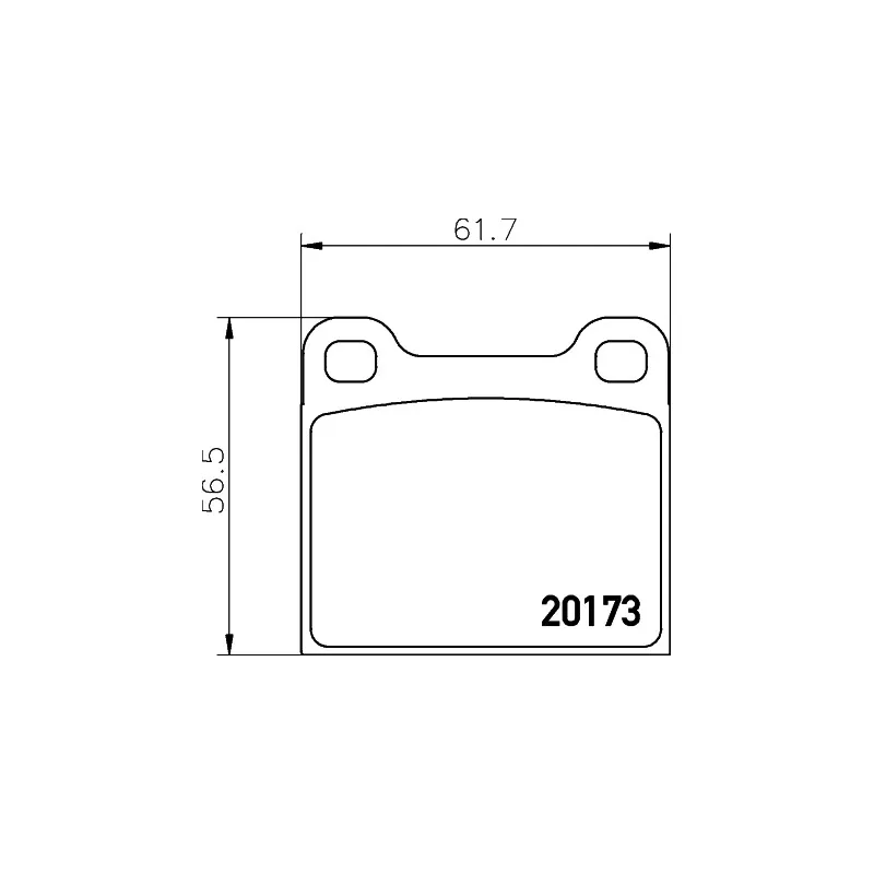 Jeu de 4 plaquettes de frein arrière MINTEX MDB1068