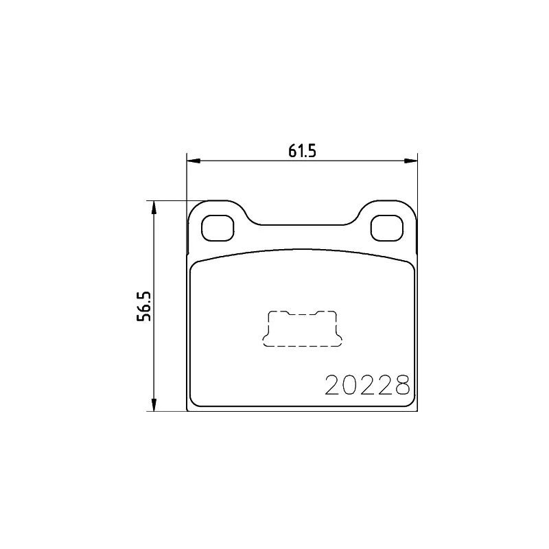 Jeu de 4 plaquettes de frein avant MINTEX MDB1081