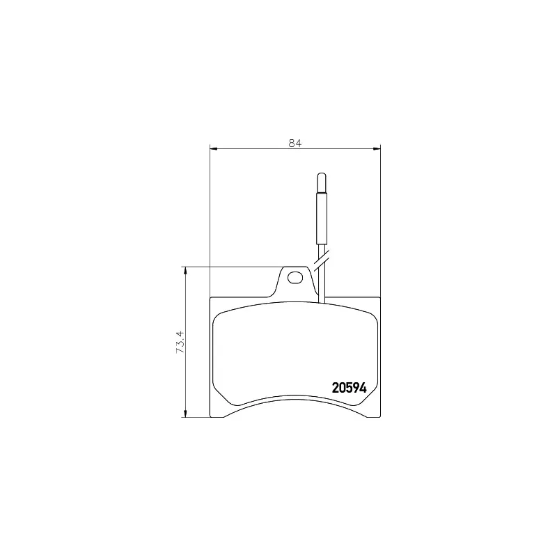 Jeu de 4 plaquettes de frein avant MINTEX MDB1155
