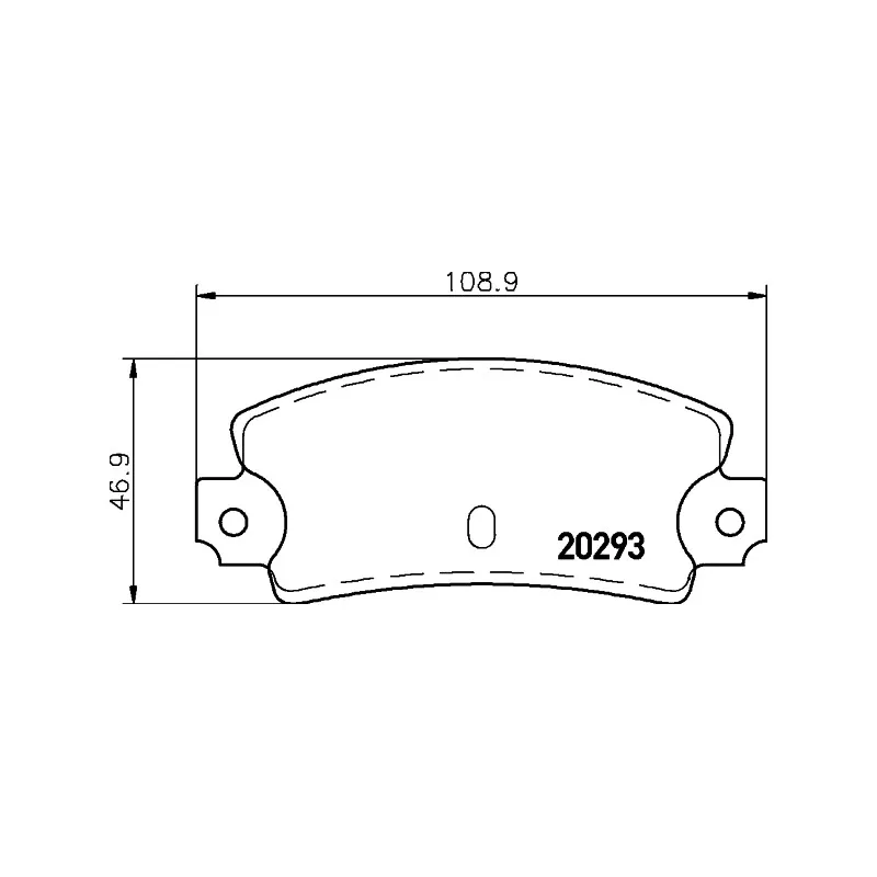 Jeu de 4 plaquettes de frein arrière MINTEX MDB1258