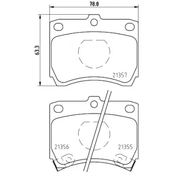Jeu de 4 plaquettes de frein avant MINTEX