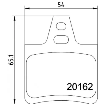 Jeu de 4 plaquettes de frein arrière MINTEX MDB1425