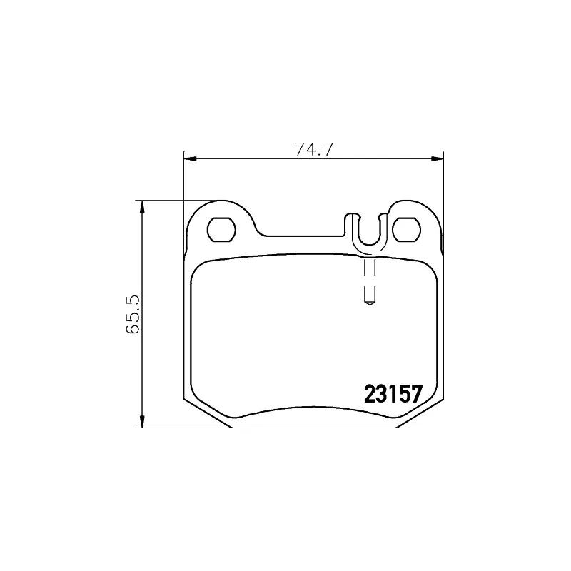 Jeu de 4 plaquettes de frein arrière MINTEX MDB2112