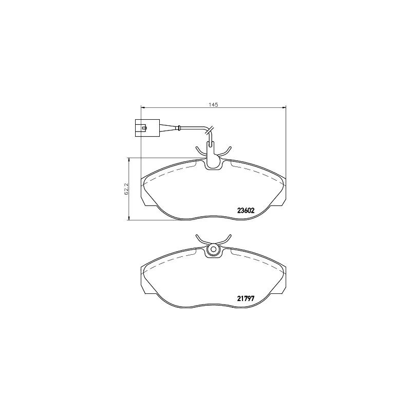 Jeu de 4 plaquettes de frein avant MINTEX MDB2157