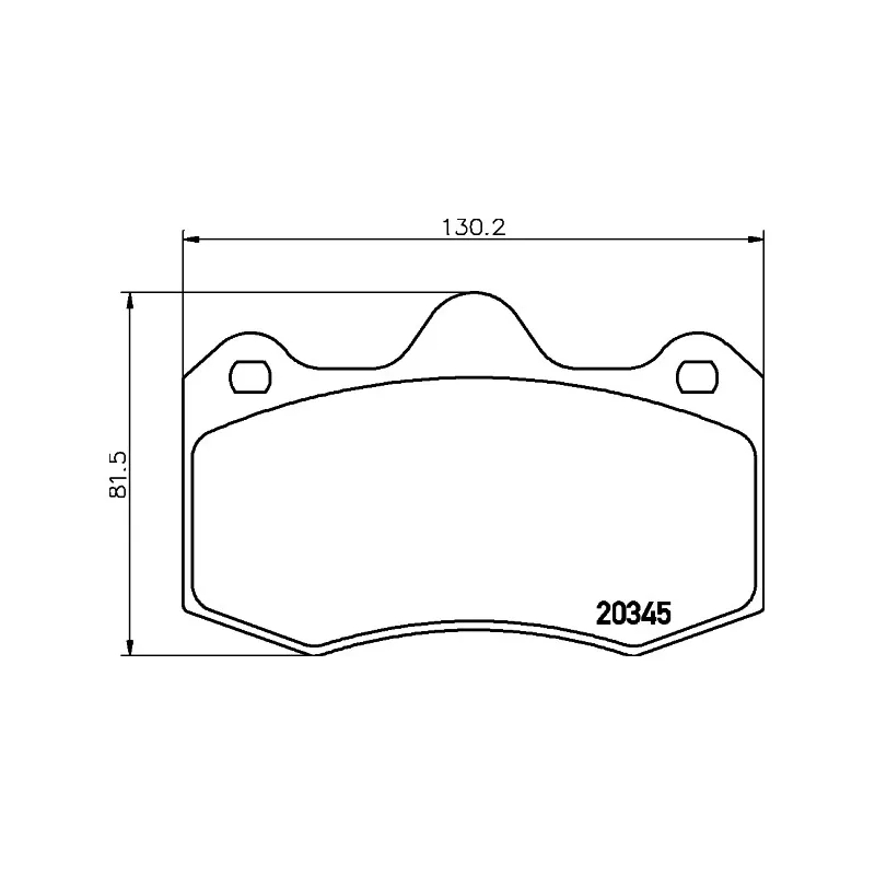 Jeu de 4 plaquettes de frein avant MINTEX MDB2207