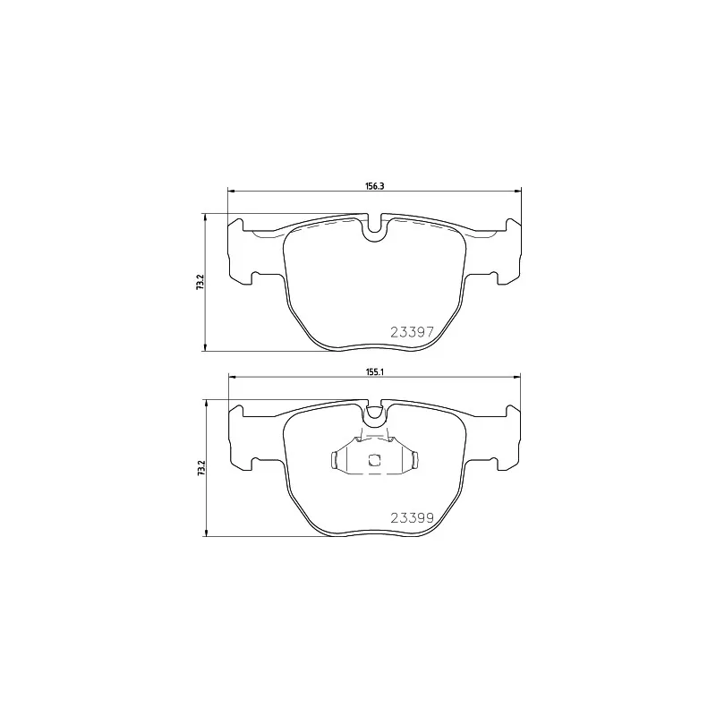 Jeu de 4 plaquettes de frein avant MINTEX MDB2227