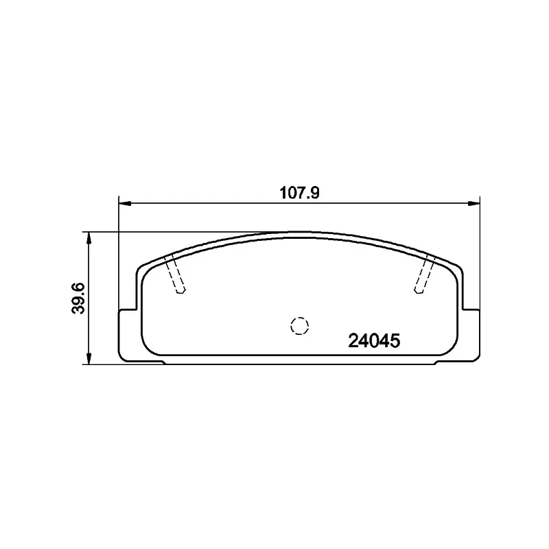 Jeu de 4 plaquettes de frein arrière MINTEX MDB2309