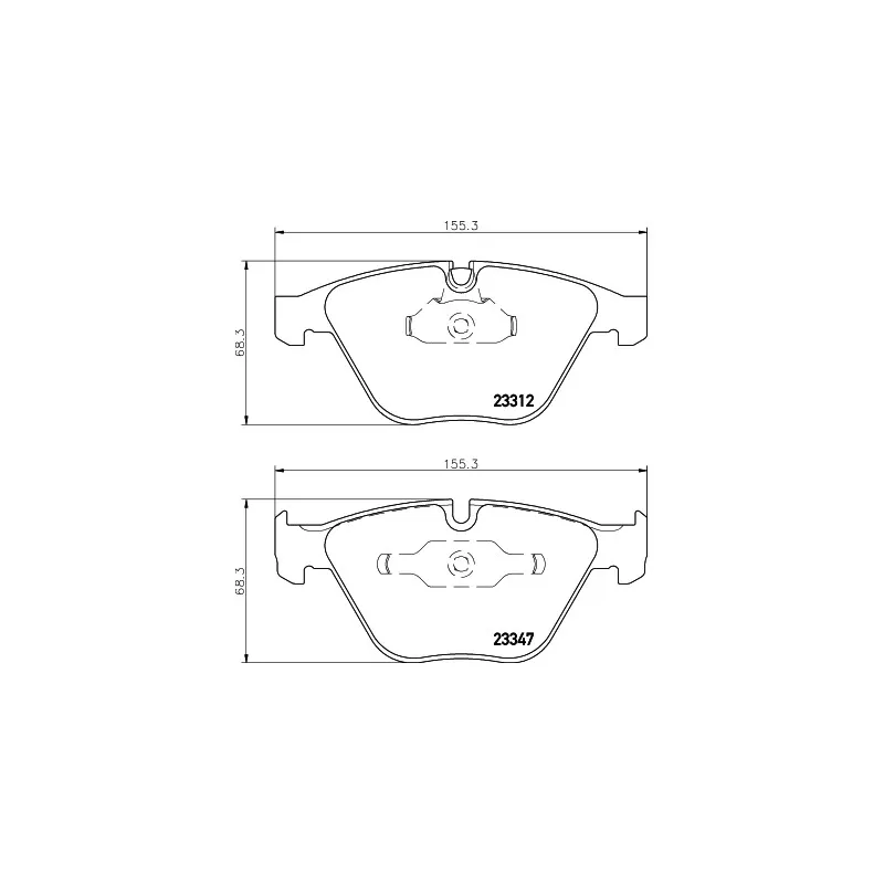 Jeu de 4 plaquettes de frein avant MINTEX MDB2418