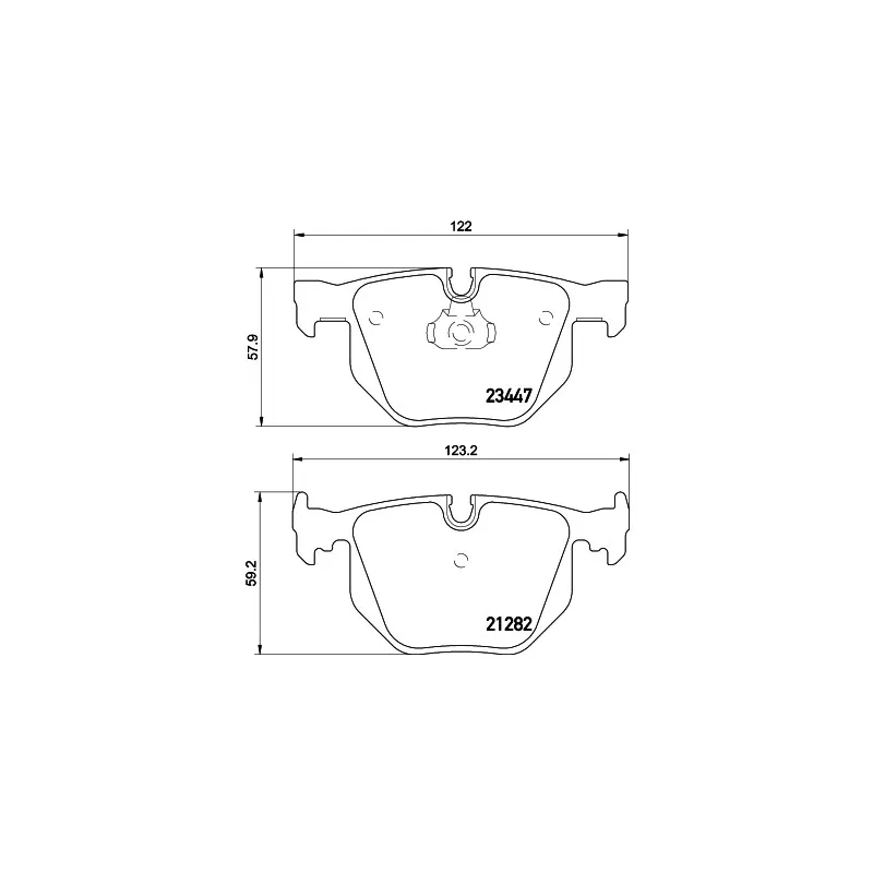Jeu de 4 plaquettes de frein arrière MINTEX MDB2569
