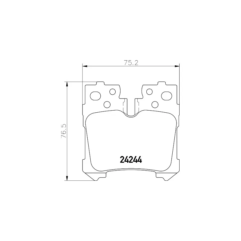 Jeu de 4 plaquettes de frein arrière MINTEX MDB2760