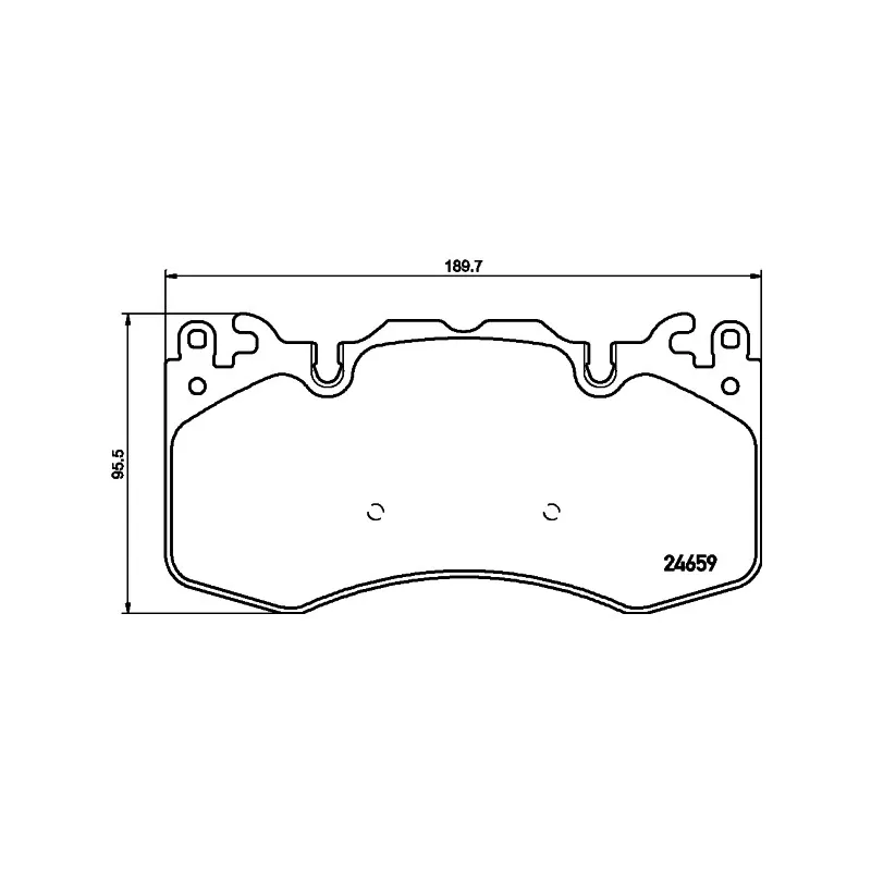 Jeu de 4 plaquettes de frein avant MINTEX MDB3129