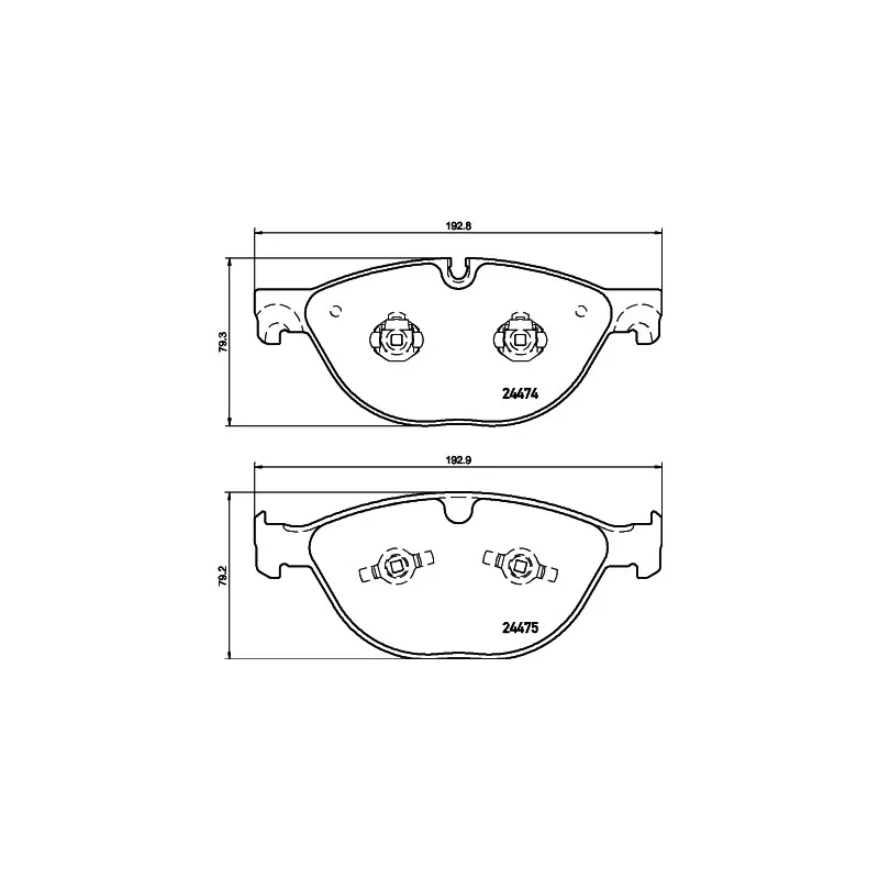 Jeu de 4 plaquettes de frein avant MINTEX MDB3140
