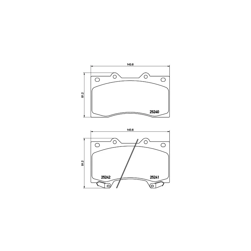 Jeu de 4 plaquettes de frein avant MINTEX MDB3144