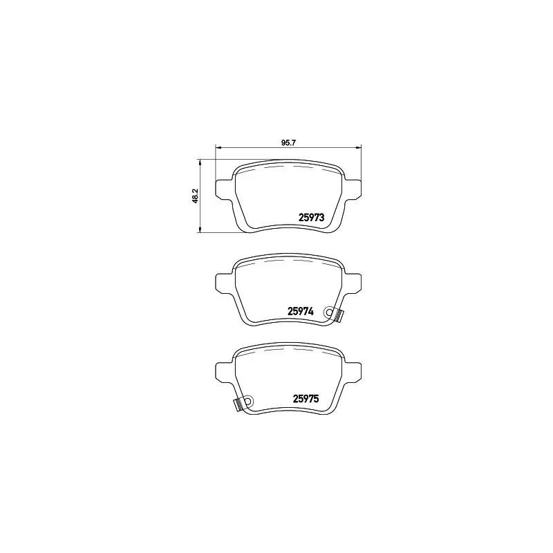 Jeu de 4 plaquettes de frein arrière MINTEX MDB3423