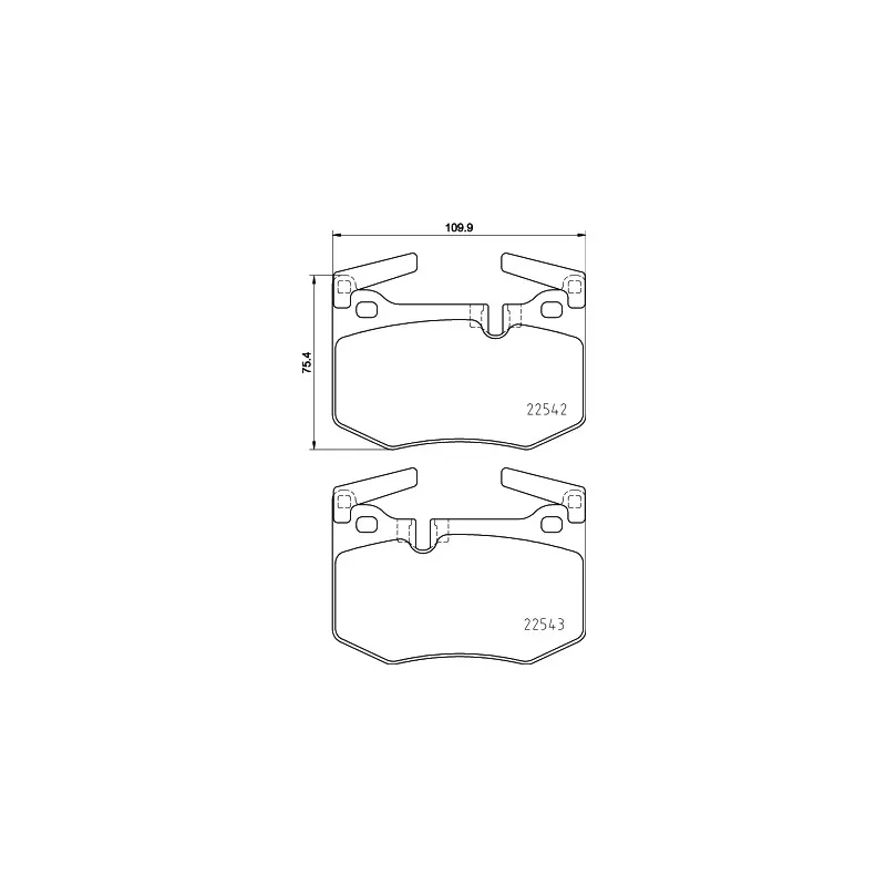 Jeu de 4 plaquettes de frein arrière MINTEX MDB3802