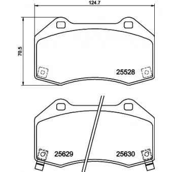 Jeu de 4 plaquettes de frein avant MINTEX MDB4018
