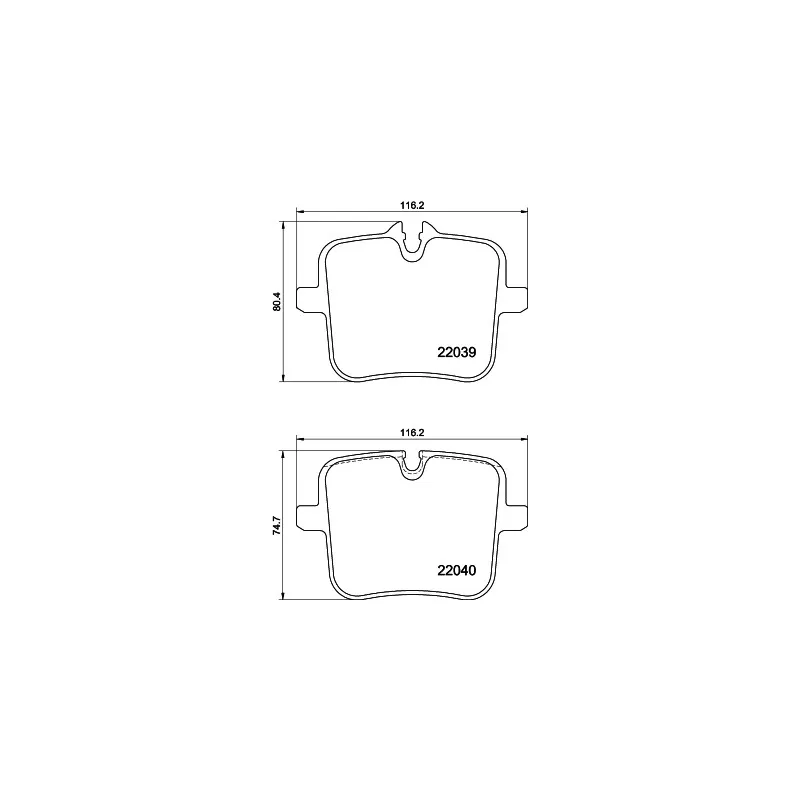 Jeu de 4 plaquettes de frein arrière MINTEX MDB4052