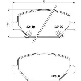 Jeu de 4 plaquettes de frein avant MINTEX MDB4067