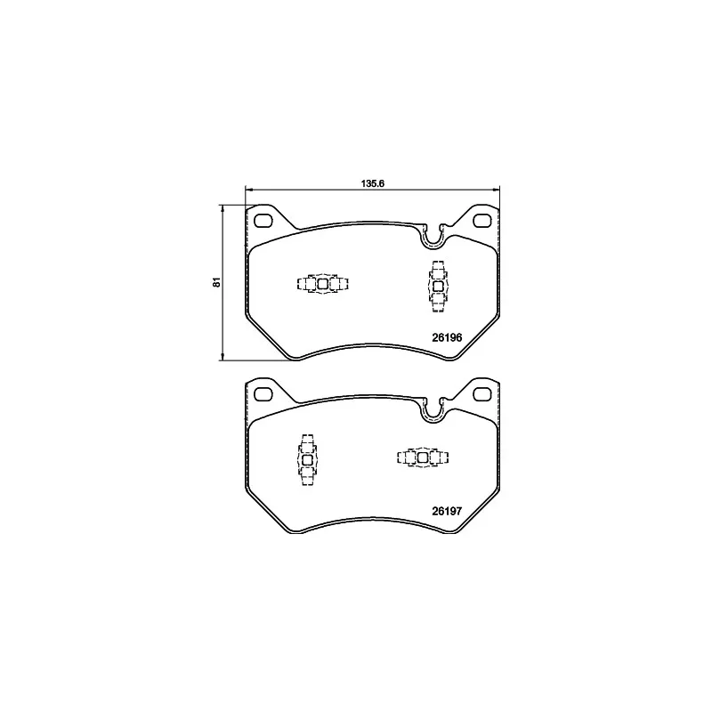 Jeu de 4 plaquettes de frein avant MINTEX MDB4169