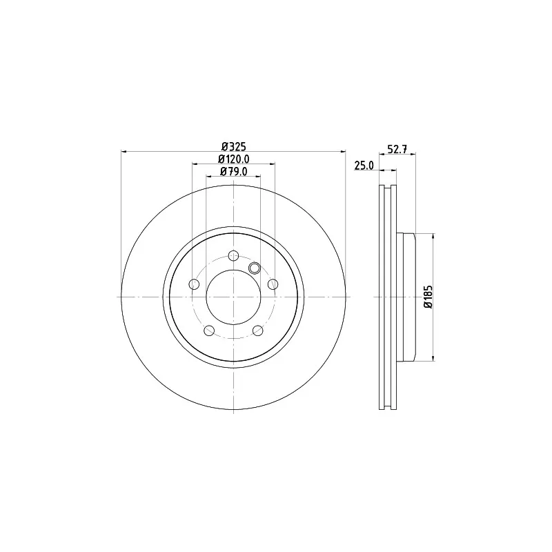 Jeu de 2 disques de frein avant MINTEX MDC1403C