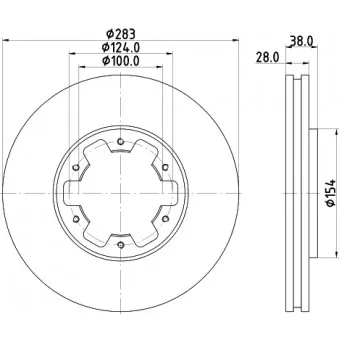 Jeu de 2 disques de frein avant MINTEX MDC2397
