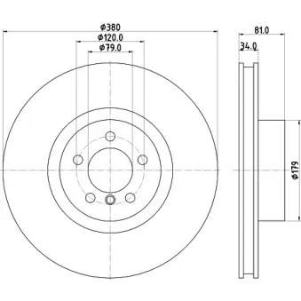 Jeu de 2 disques de frein avant MINTEX MDC2673