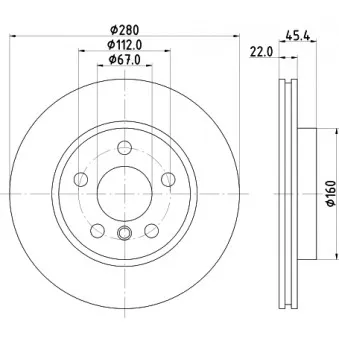 Jeu de 2 disques de frein avant MINTEX MDC2726