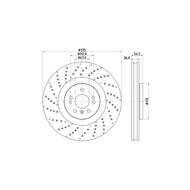 Jeu de 2 disques de frein avant MINTEX MDC2731