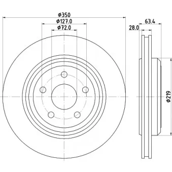 Jeu de 2 disques de frein arrière MINTEX MDC2738