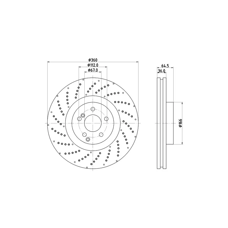 Jeu de 2 disques de frein avant MINTEX MDC2749C